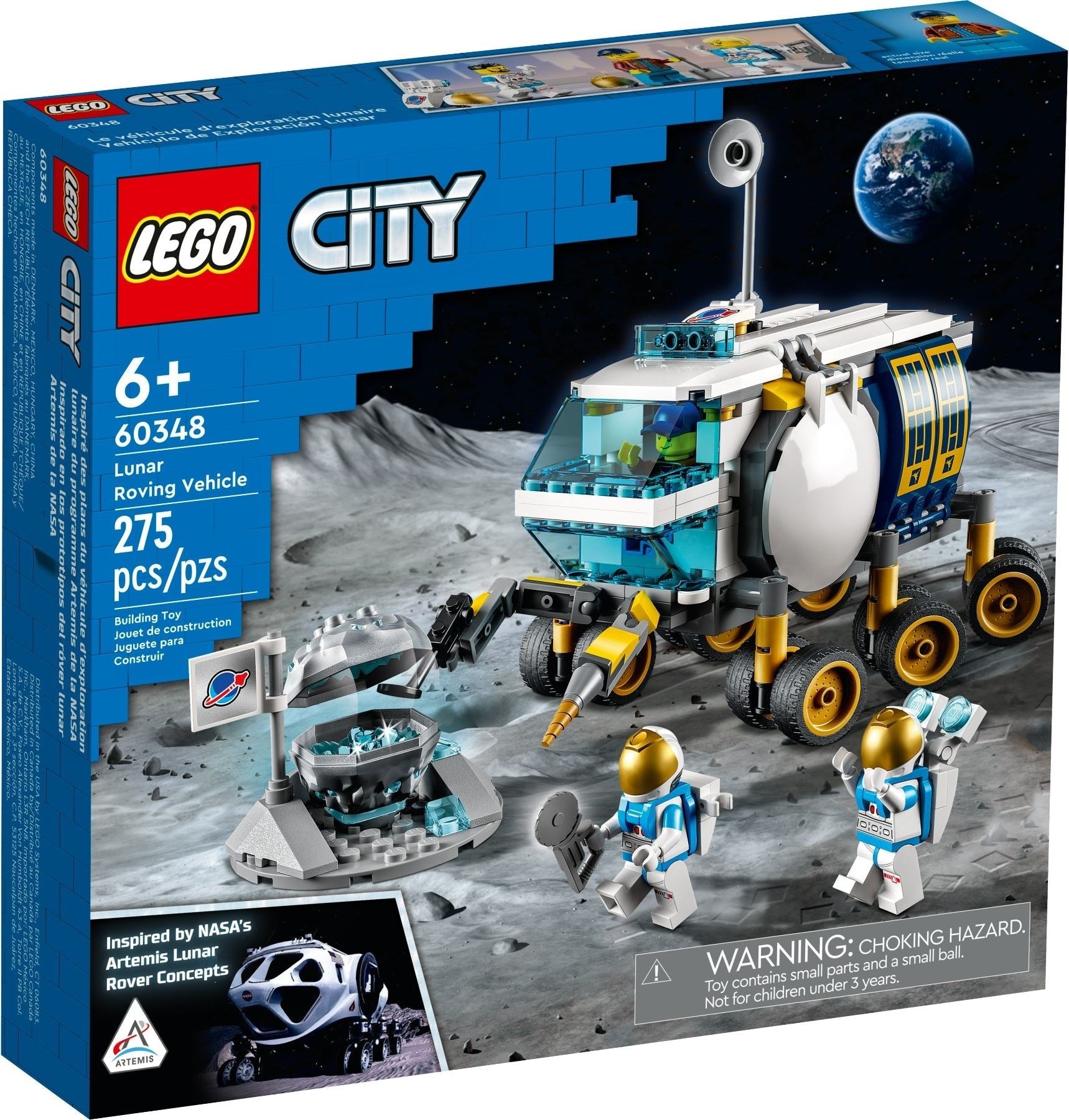 LEGO 60348 Lunar Roving Vehicle: Space Rover Toy for Kids 6+ - SuperSaverAU - view 1