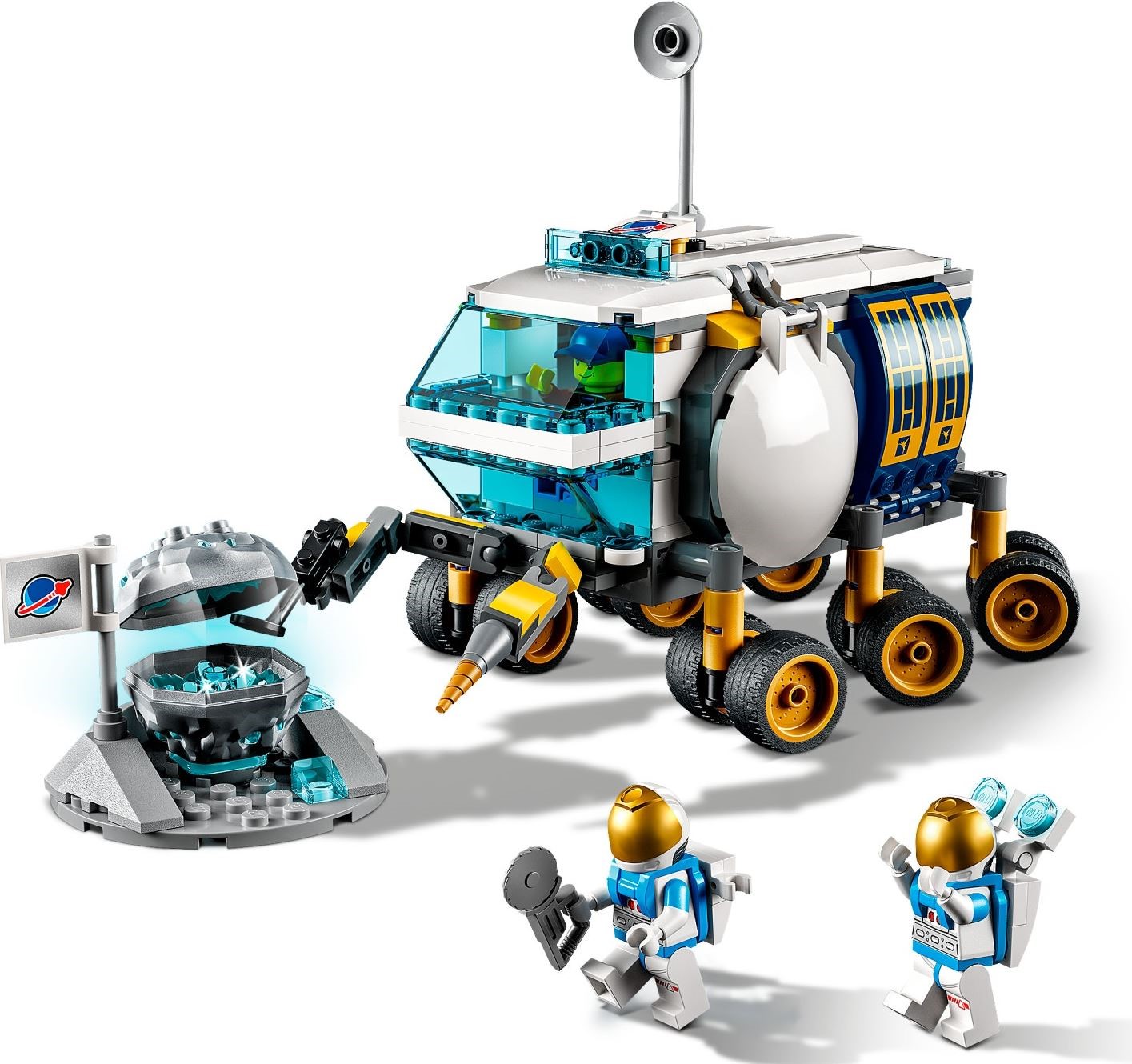 LEGO 60348 Lunar Roving Vehicle: Space Rover Toy for Kids 6+ - SuperSaverAU - view 2