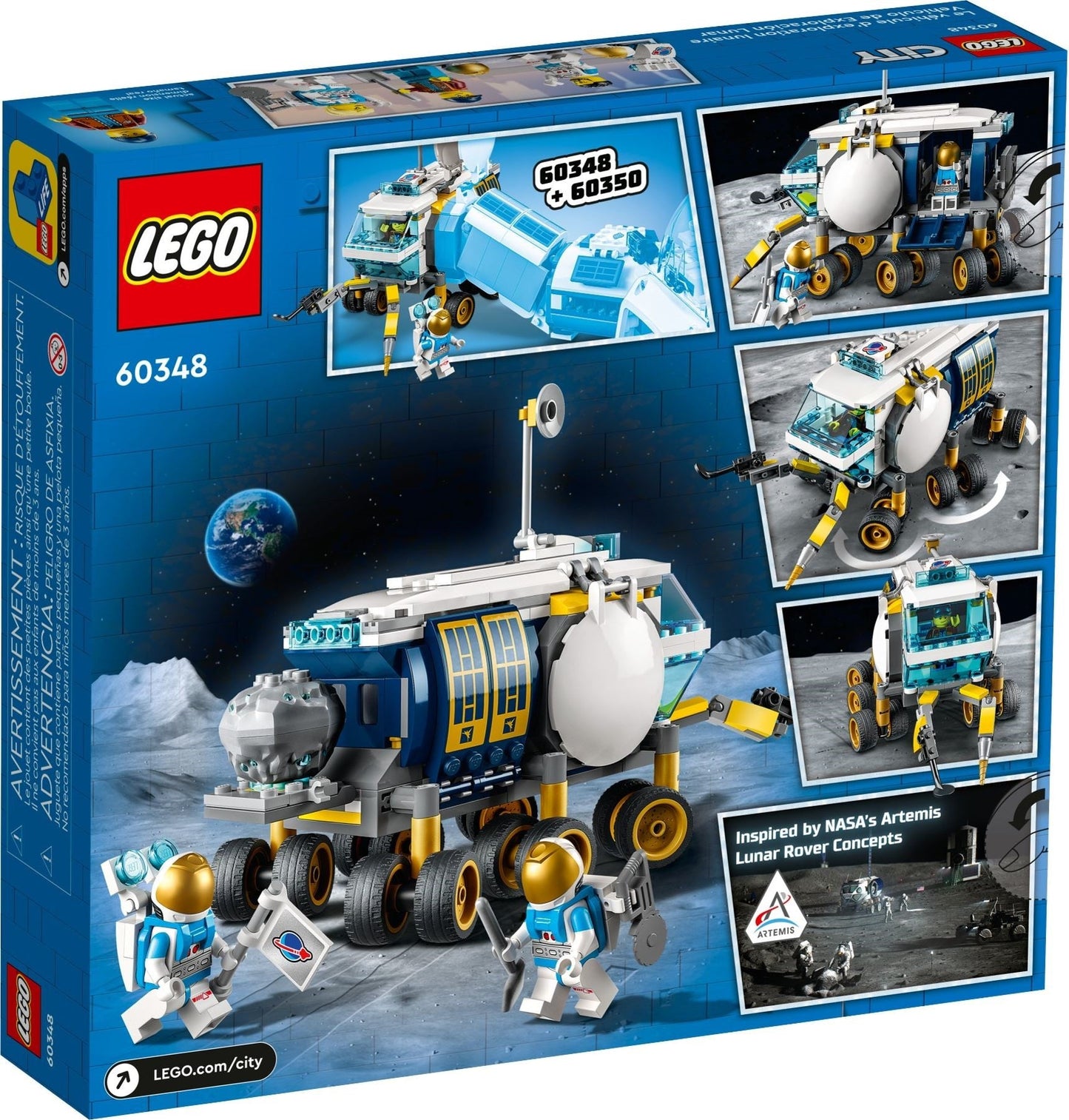 LEGO 60348 Lunar Roving Vehicle: Space Rover Toy for Kids 6+