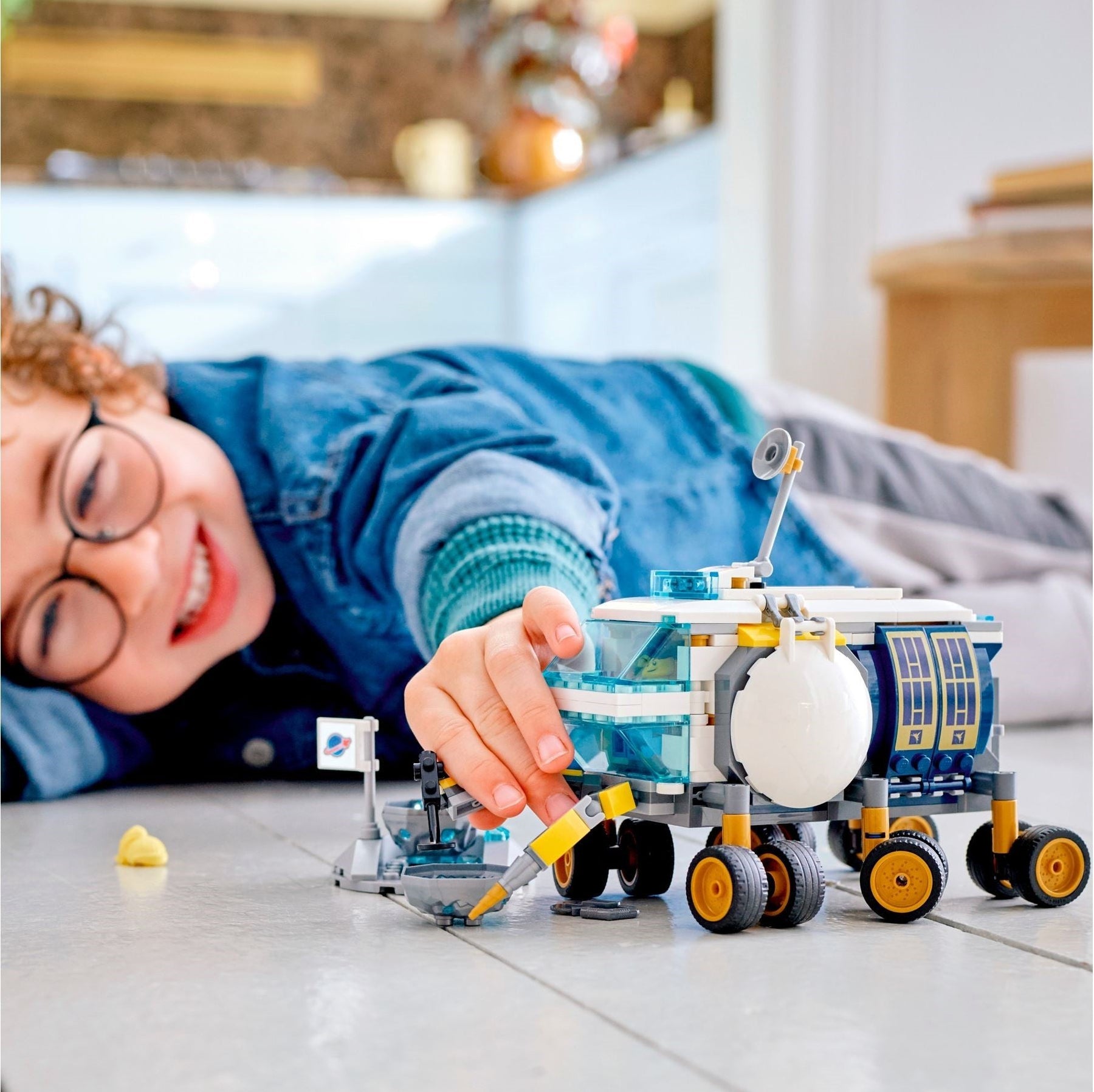 LEGO 60348 Lunar Roving Vehicle: Space Rover Toy for Kids 6+ - SuperSaverAU - view 7