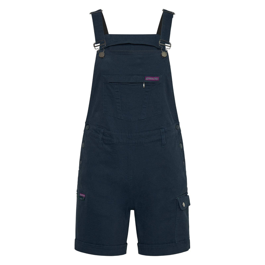 Green Hip All Women Gardener Shortalls Green Size 14 Women's Cotton