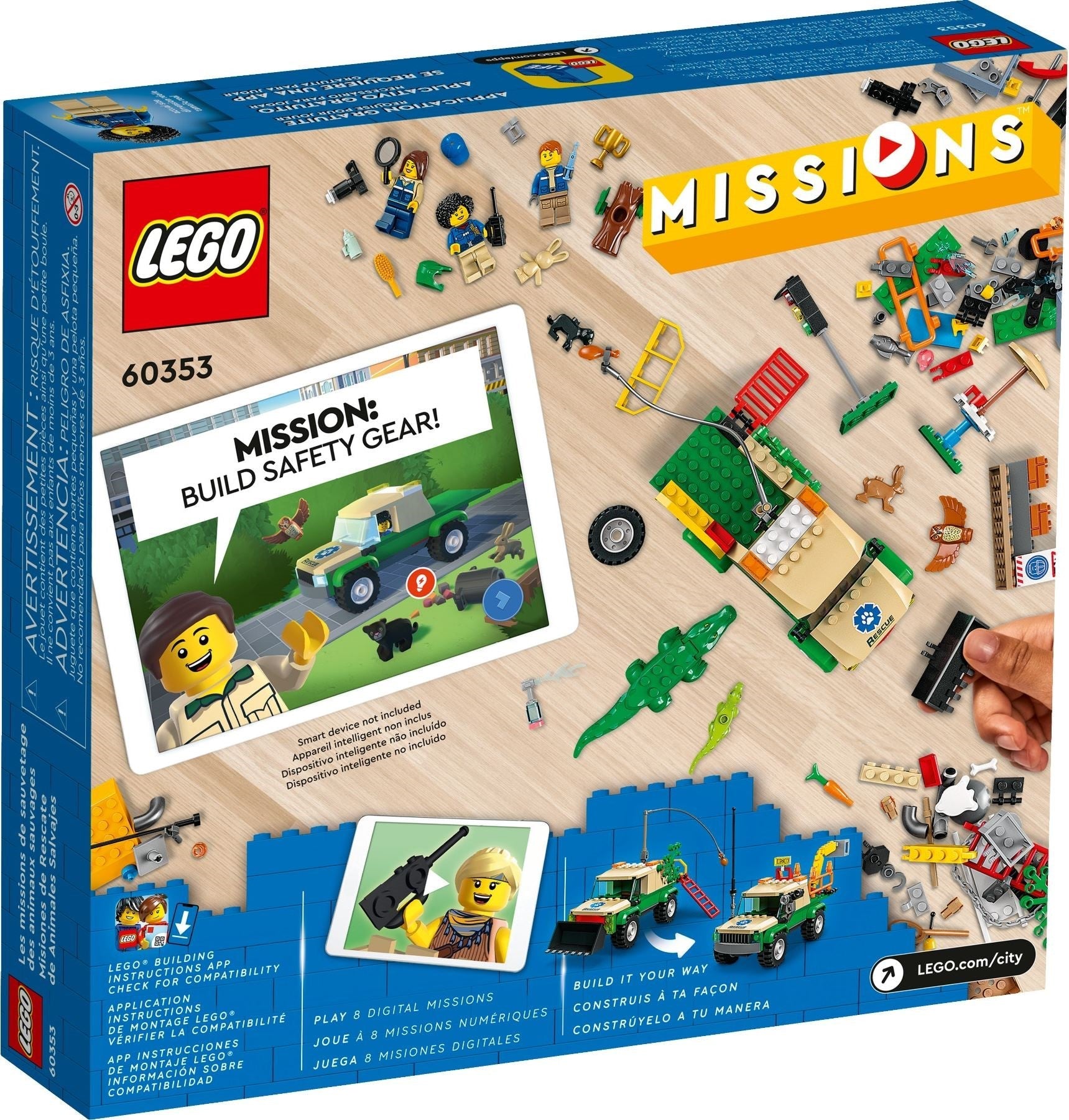 LEGO City 60353 Wild Animal Rescue Missions- Auzzi Store
