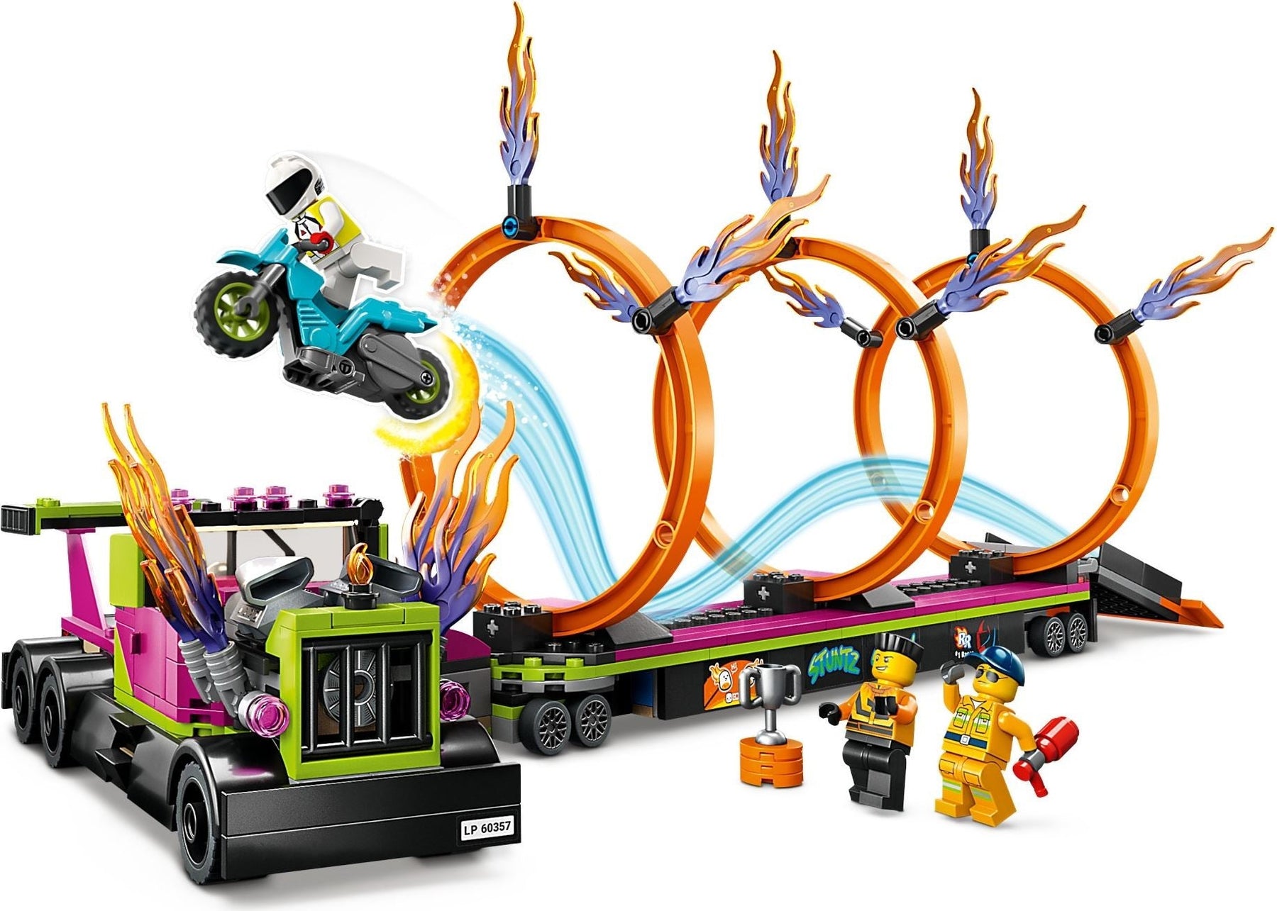 LEGO City Series 60357 Stunt Truck & Ring of Fire Challenge- Auzzi Store