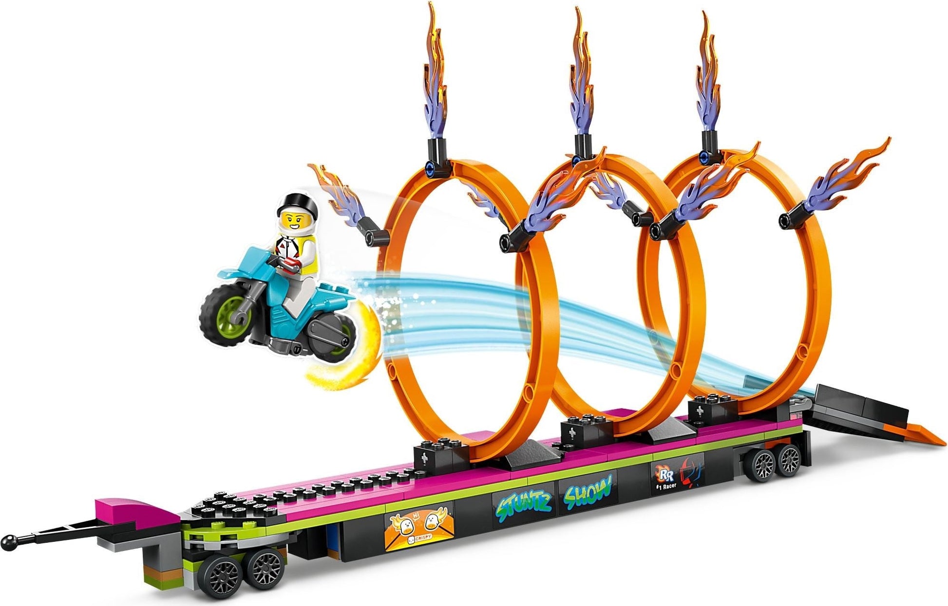 LEGO City Series 60357 Stunt Truck & Ring of Fire Challenge- Auzzi Store