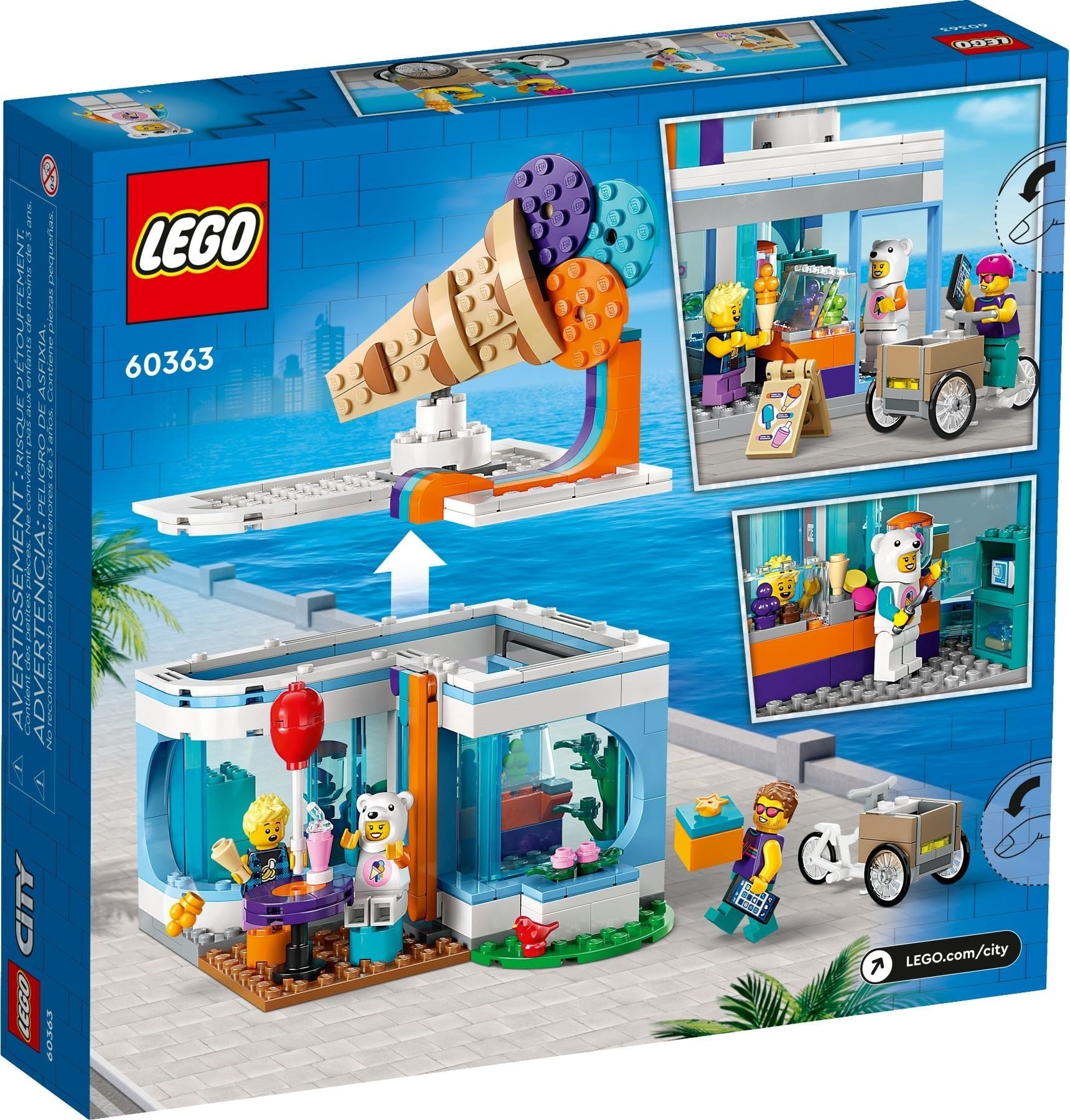LEGO 60363 Ice Cream Shop – Sweet Treats Playset for Kids - SuperSaverAU - view 6