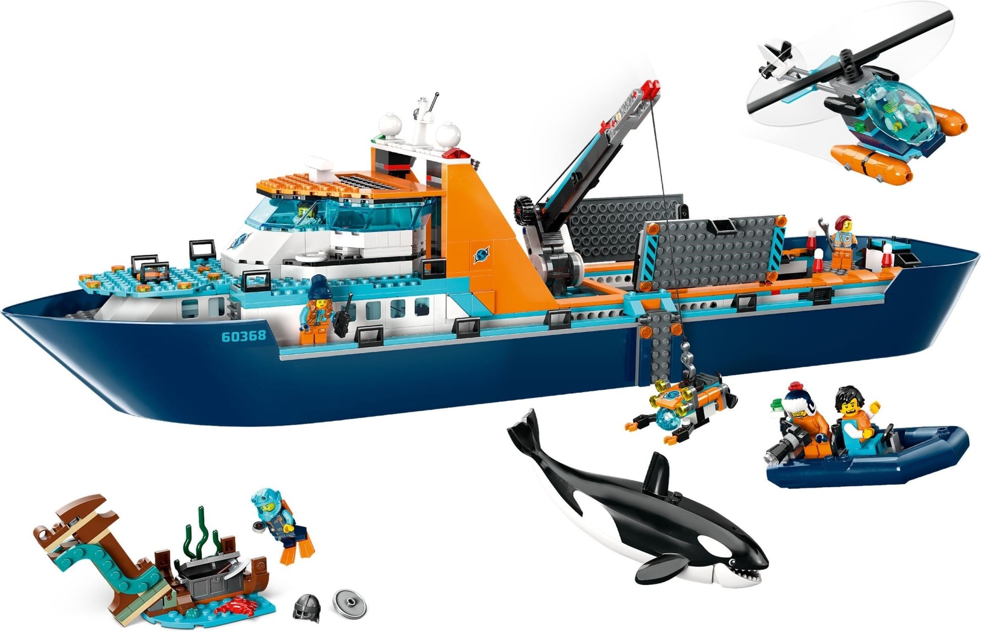 LEGO City Series 60368 Arctic Research Ship- Auzzi Store