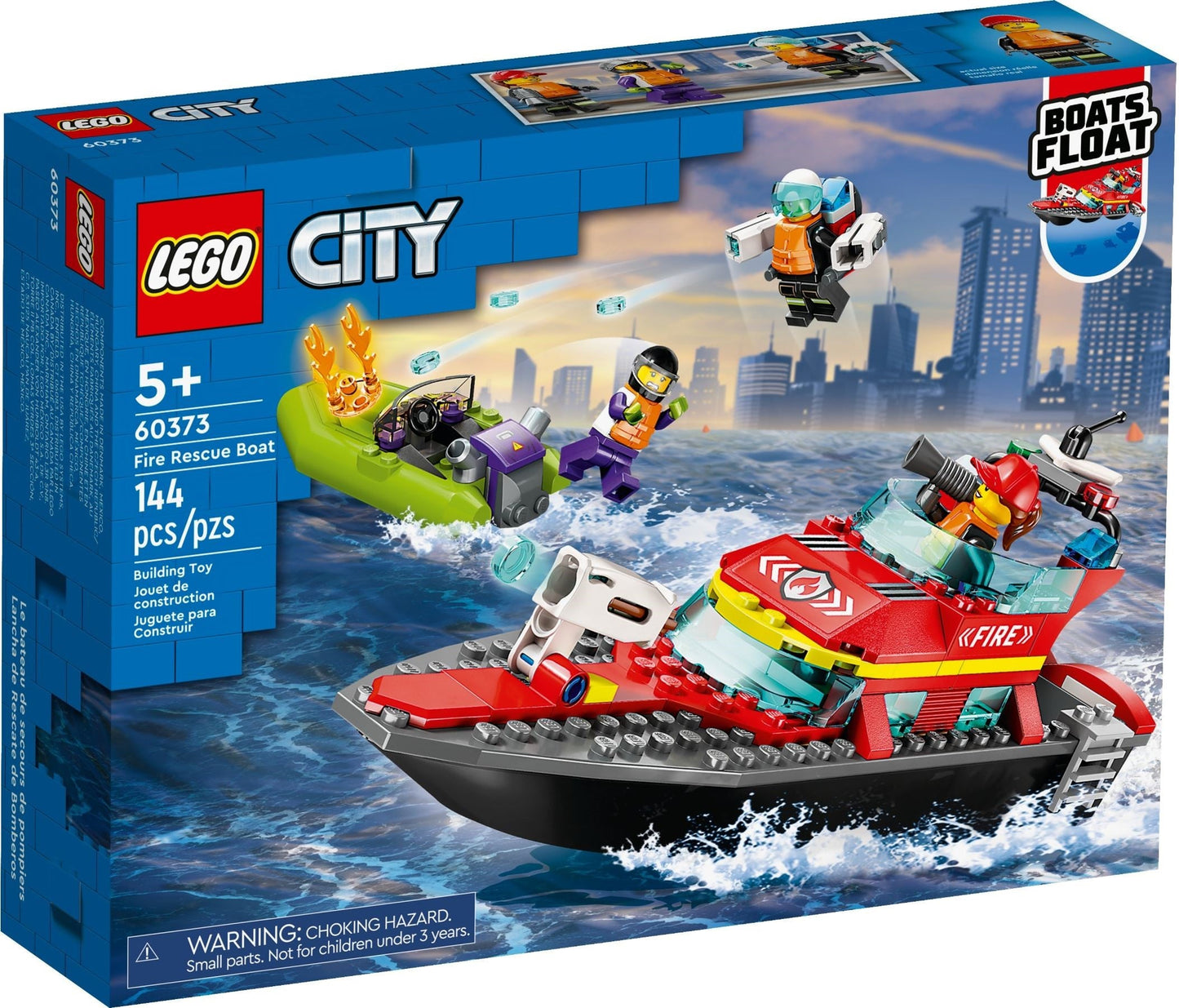 LEGO City Series 60373 Fire Rescue Boat- Auzzi Store