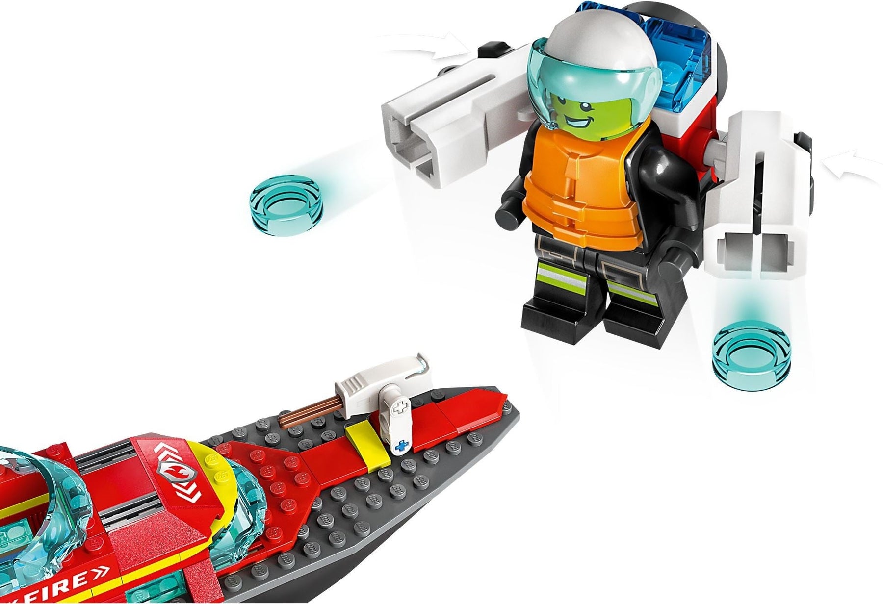 LEGO City Series 60373 Fire Rescue Boat- Auzzi Store