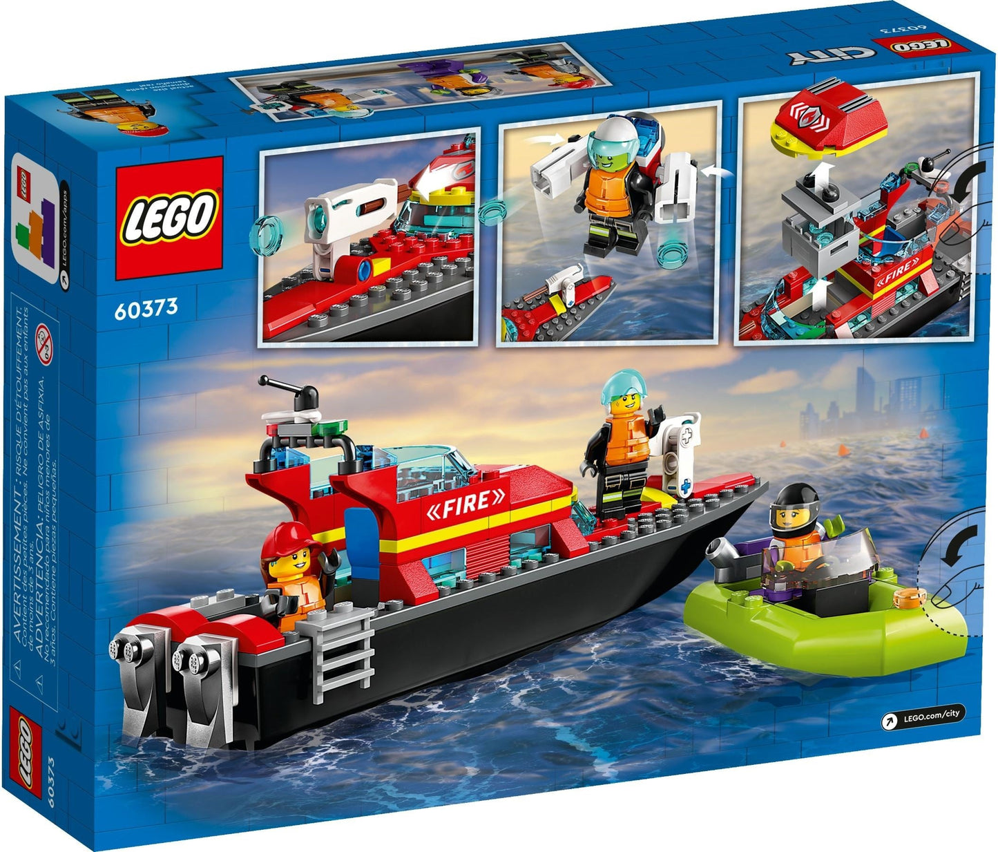 LEGO City Series 60373 Fire Rescue Boat- Auzzi Store