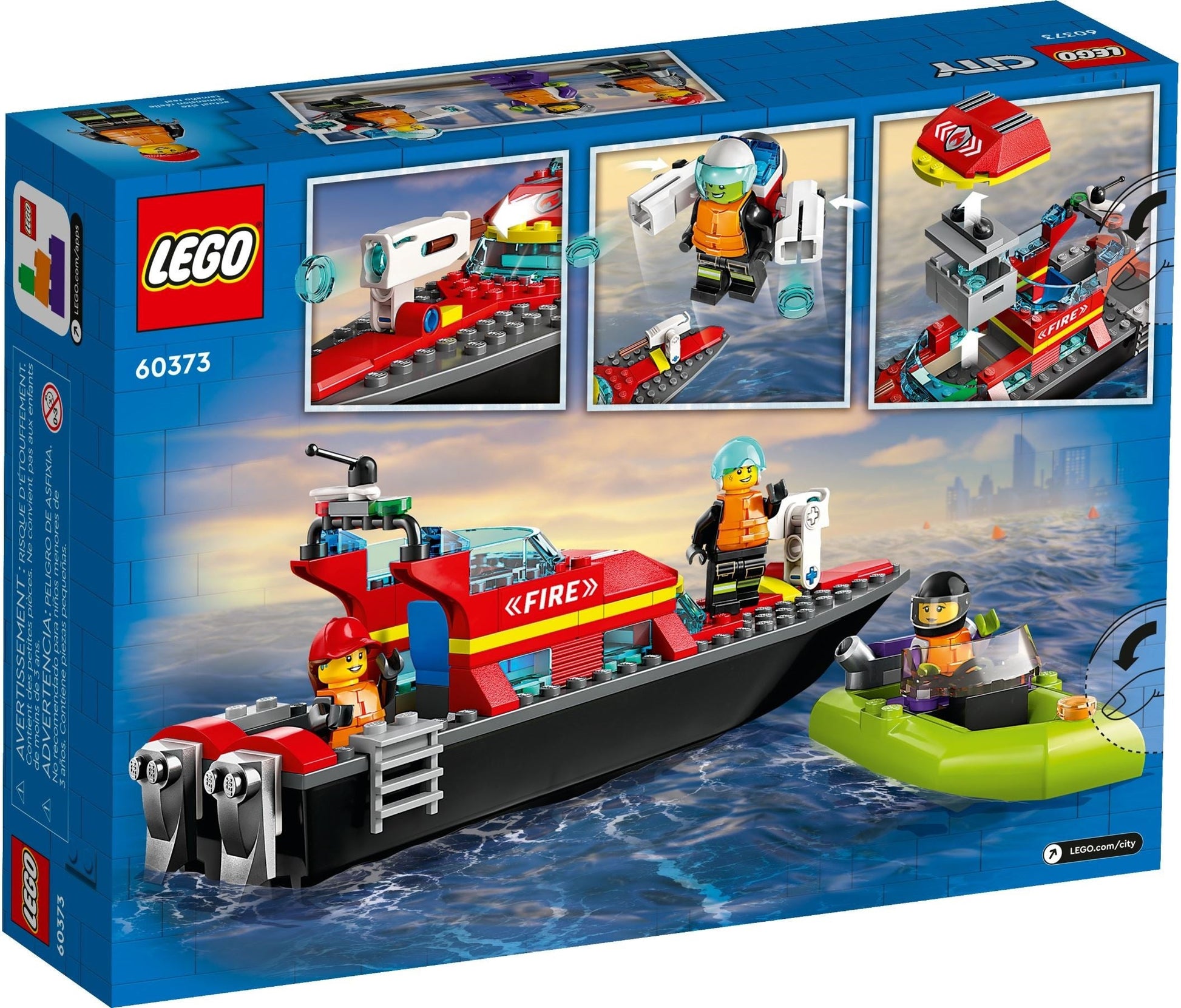 LEGO City Series 60373 Fire Rescue Boat- Auzzi Store