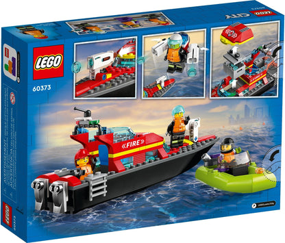 LEGO City Series 60373 Fire Rescue Boat- Auzzi Store