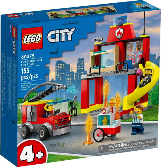 LEGO City Series 60375 Fire Station and Fire Truck- Auzzi Store