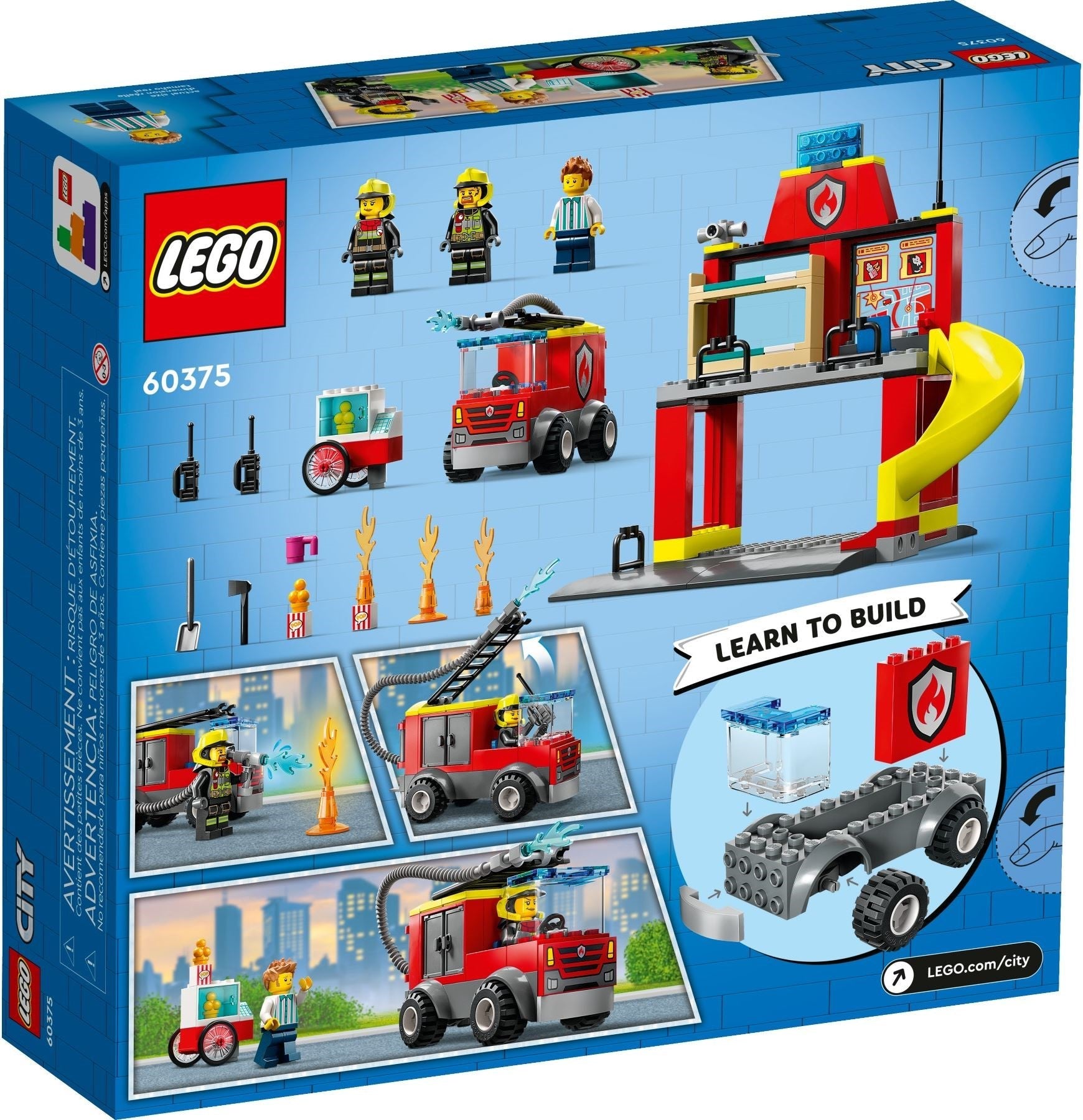 LEGO City Series 60375 Fire Station and Fire Truck- Auzzi Store