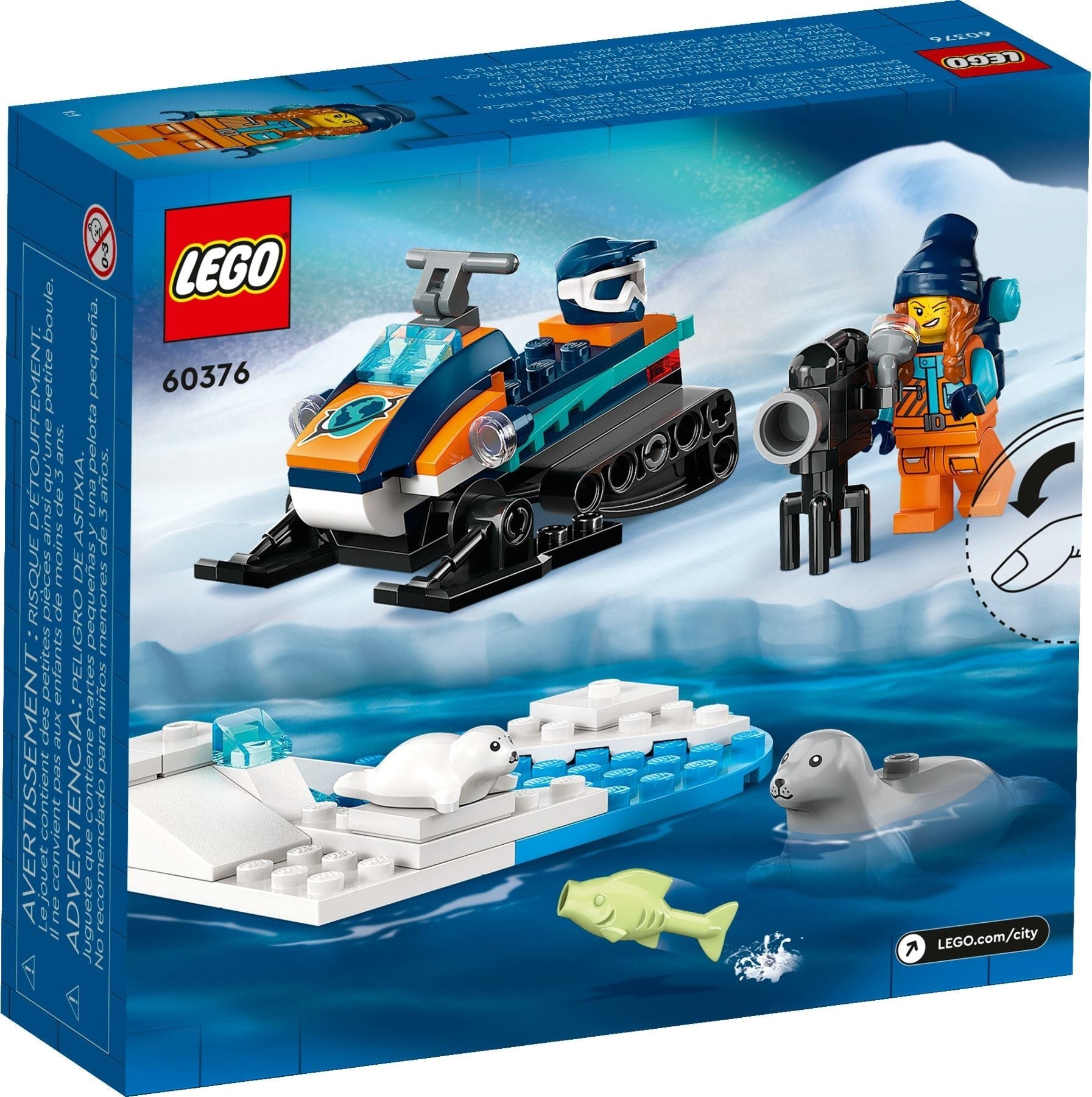 LEGO City Series 60376 Arctic Snowmobile- Auzzi Store