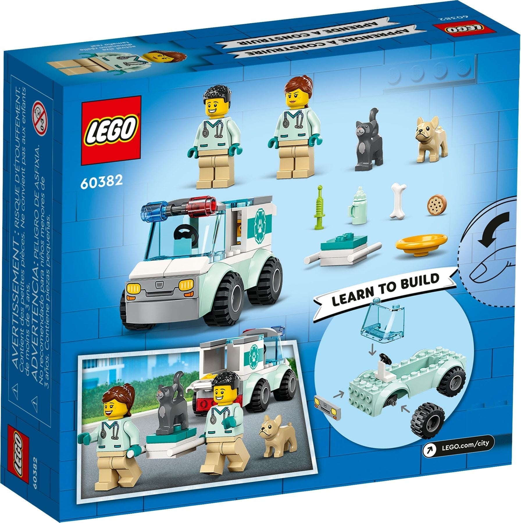 LEGO 60382 Vet Van Rescue – Ultimate Animal Care Playset for Kids - SuperSaverAU - view 6