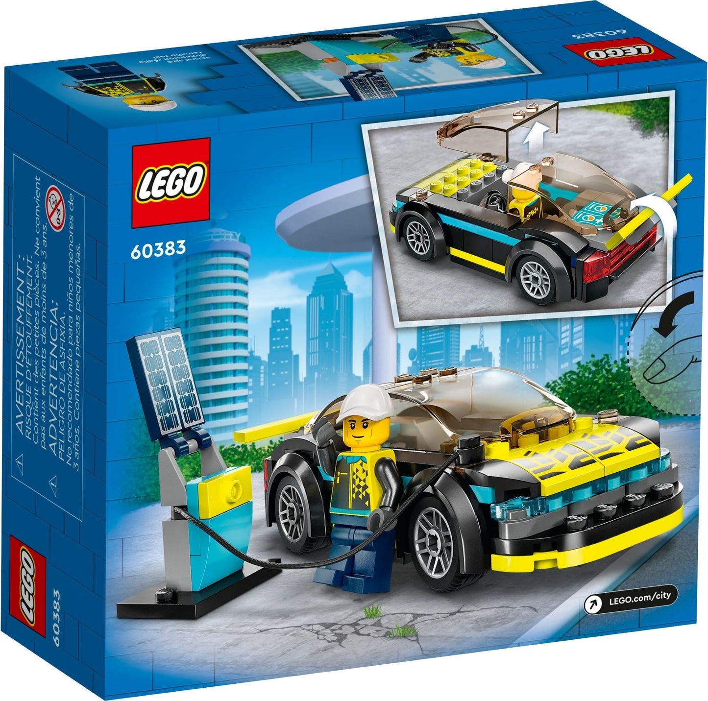 LEGO 60383 Electric Sports Car – Futuristic Racing Playset for Kids