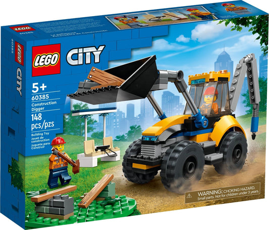 LEGO City Series 60385 Construction Digger- Auzzi Store