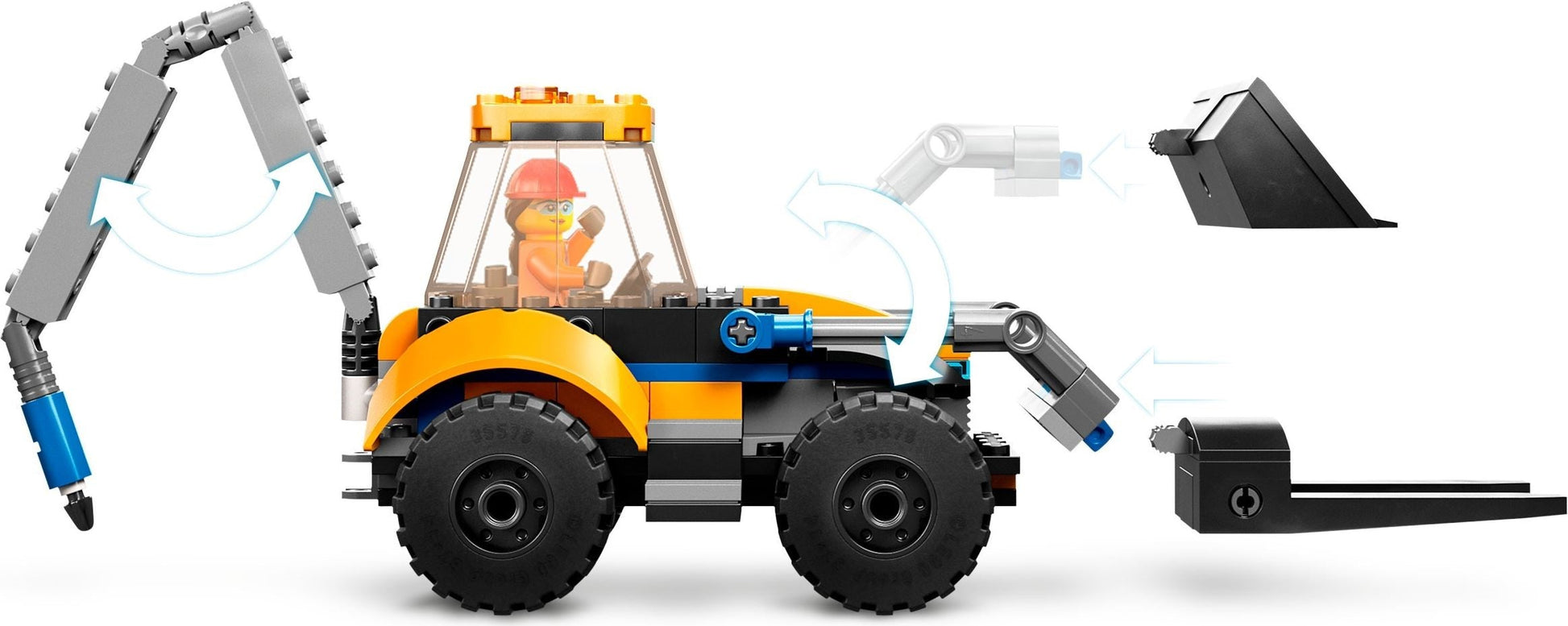 LEGO City Series 60385 Construction Digger- Auzzi Store