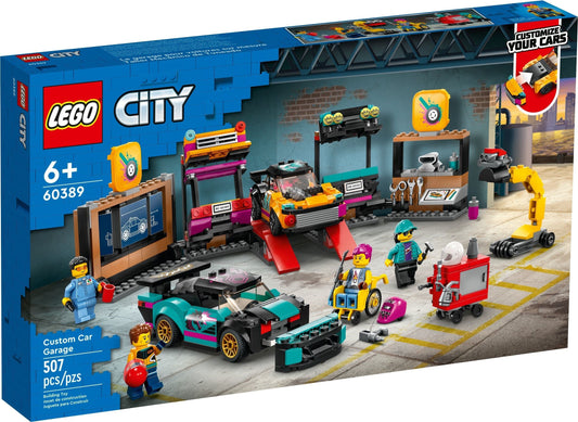 LEGO City Series 60389 Custom Car Garage- Auzzi Store
