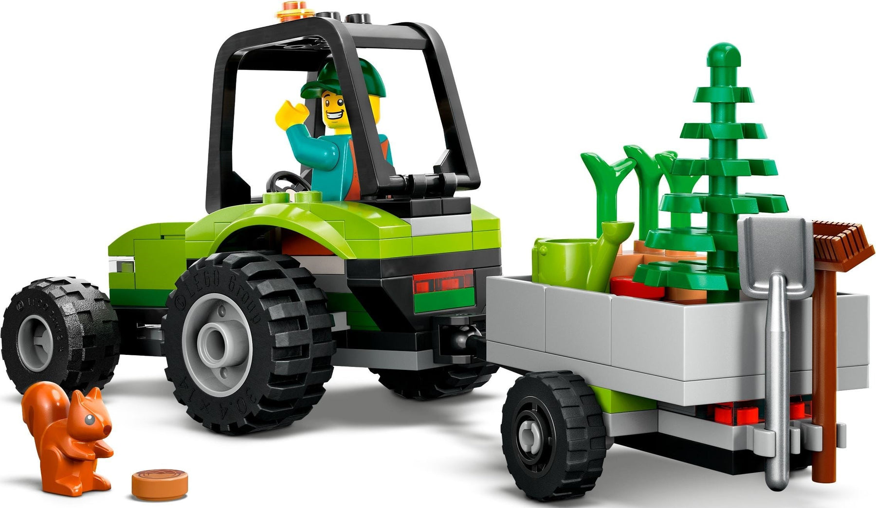 LEGO 60390 Park Tractor – Nature Care Playset for Kids - SuperSaverAU - view 2