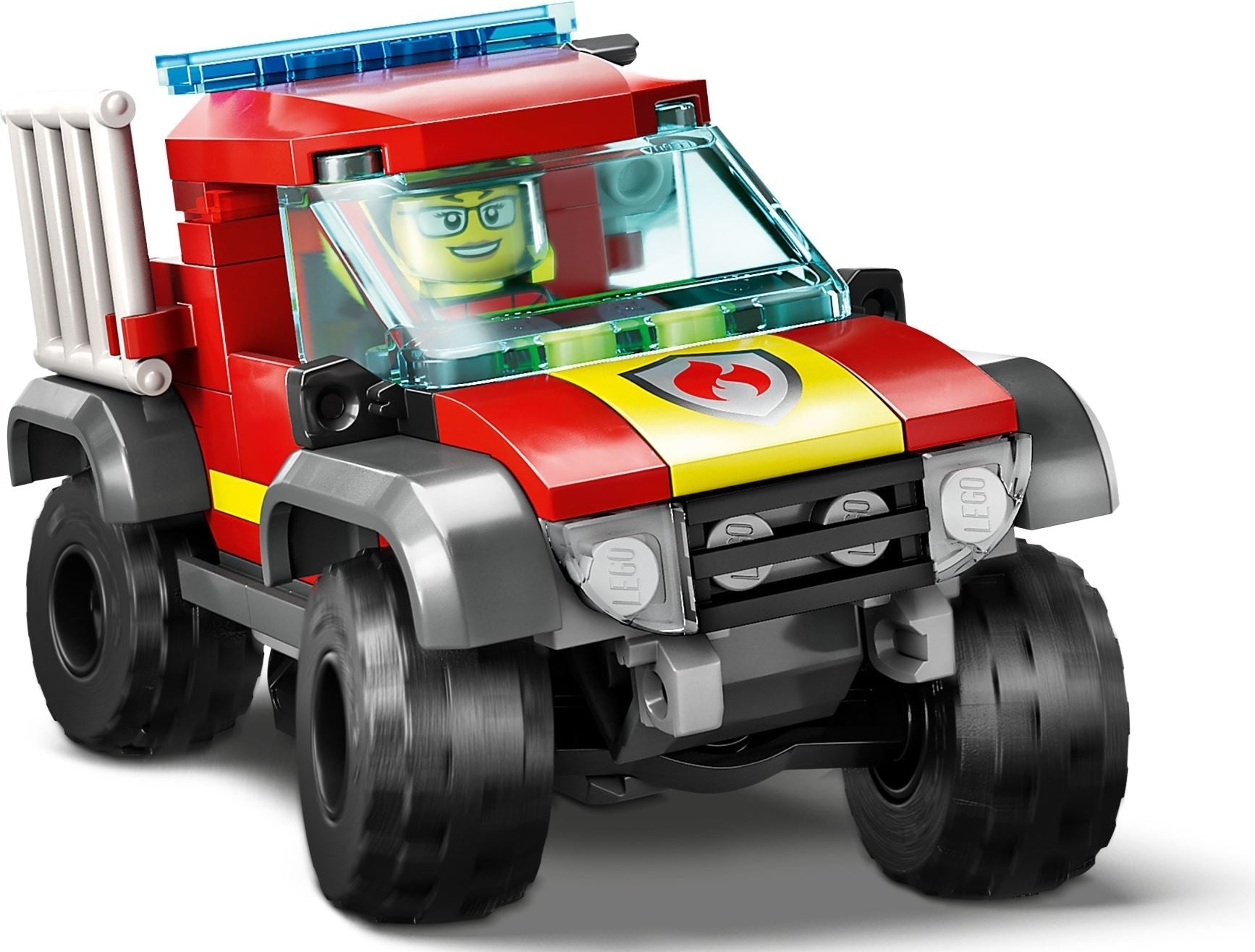 LEGO 60393 4x4 Fire Truck Rescue – Action-Packed Firefighting Playset for Kids - SuperSaverAU - view 3