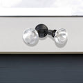 Arlec Compact Twin Security Flood Light FL011, Weatherproof Outdoor Floodlight, Black