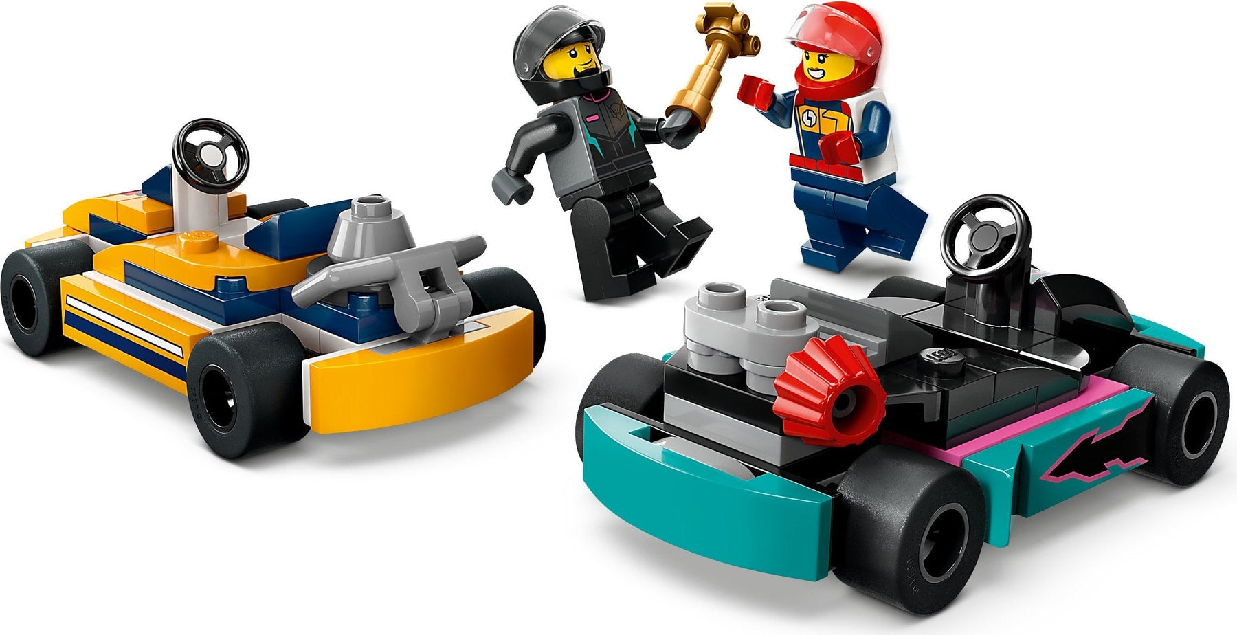 LEGO City Go-Karts and Race Drivers 60400 - SuperSaverAU - view 2