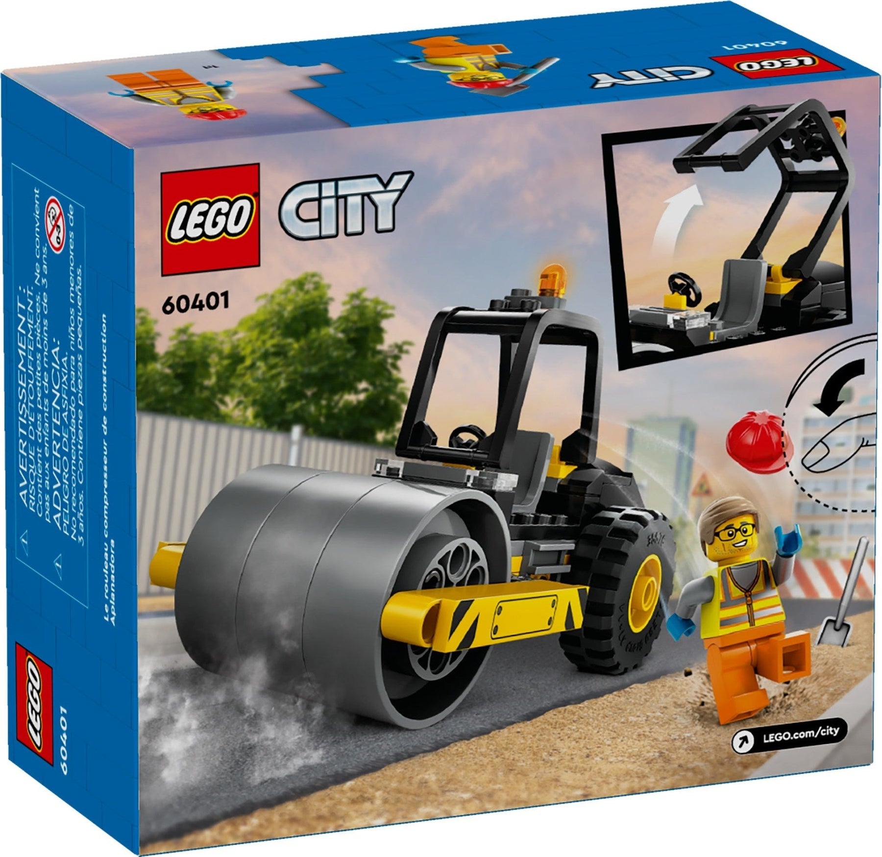 LEGO City Construction Steamroller 60401 - SuperSaverAU - view 5