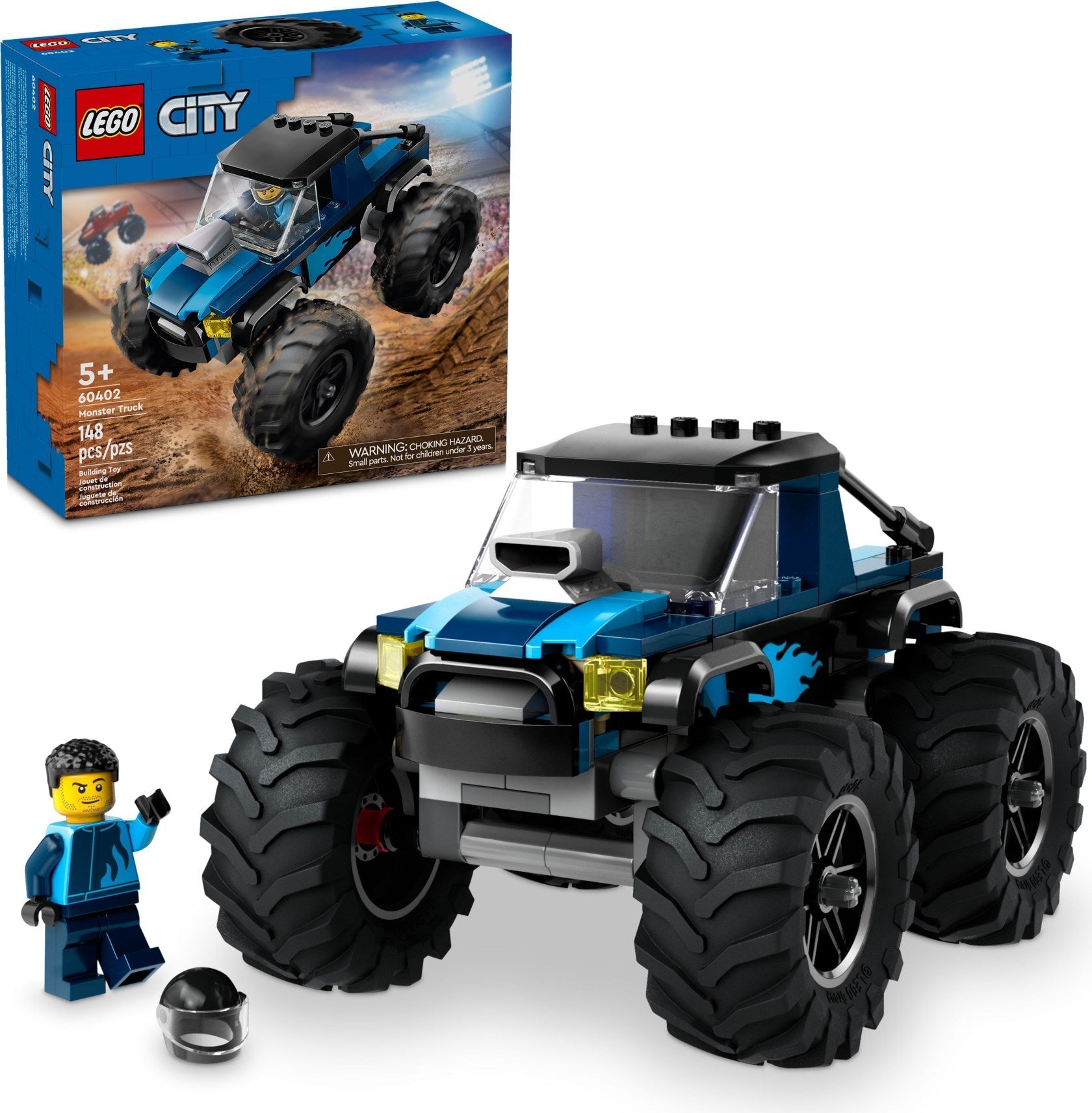 LEGO City Blue Monster Truck 60402 - SuperSaverAU - view 1