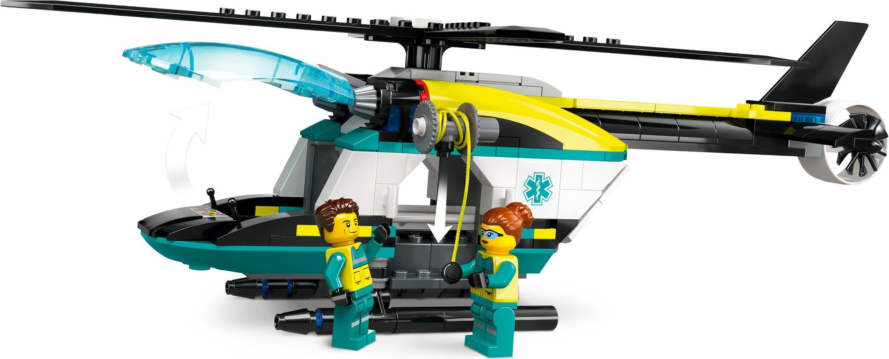 LEGO City 60405 Emergency Rescue Helicopter Toy - SuperSaverAU - view 4