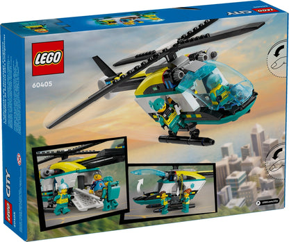 LEGO City 60405 Emergency Rescue Helicopter Toy