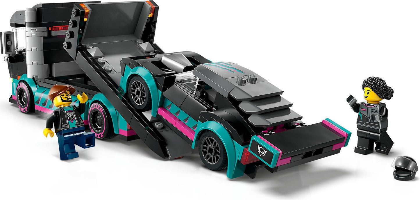 LEGO City Series 60406 Race Car and Car Carrier Truck- Auzzi Store