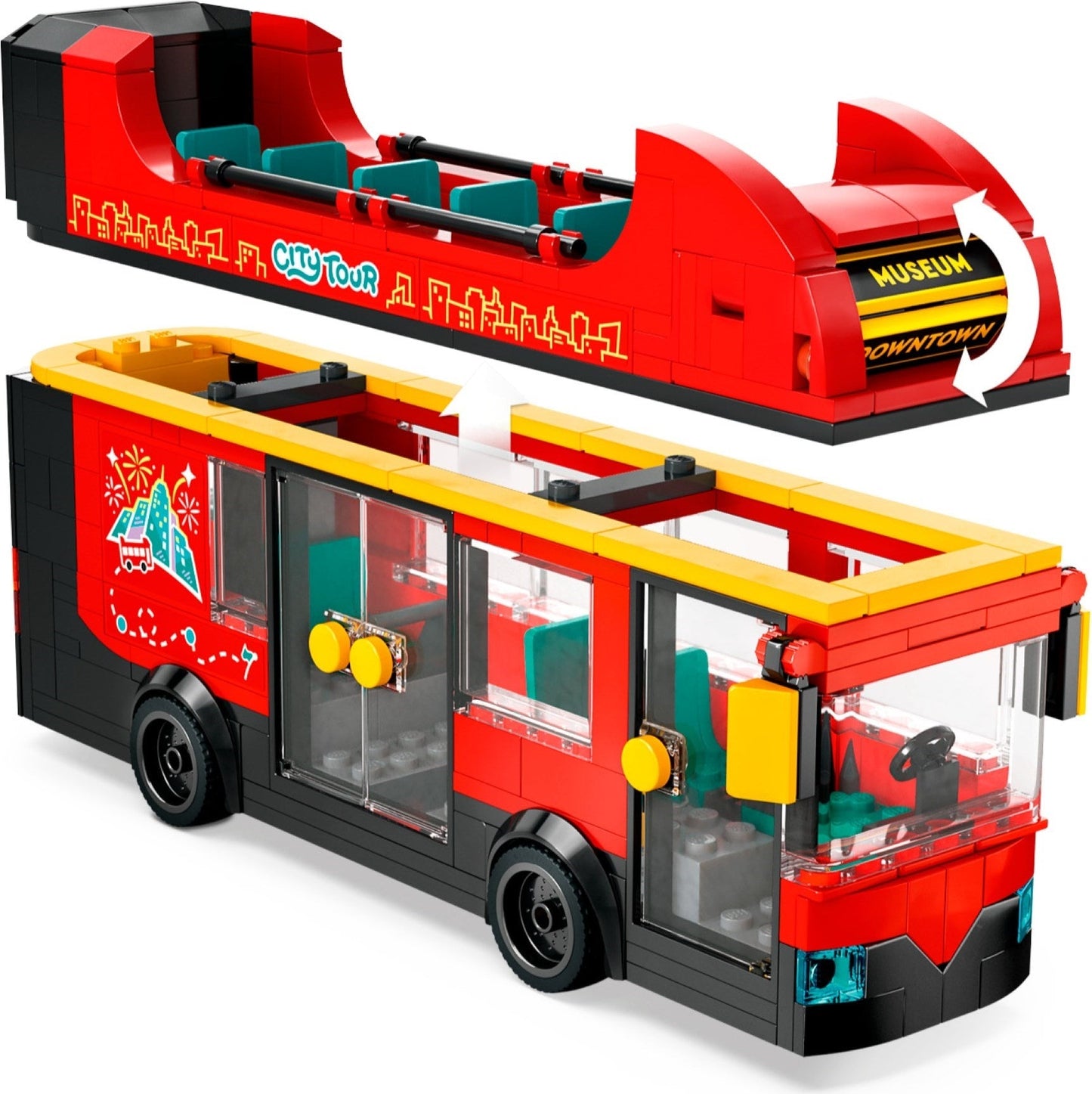 LEGO City 60407 Red Double-Decker Sightseeing Bus- Auzzi Store