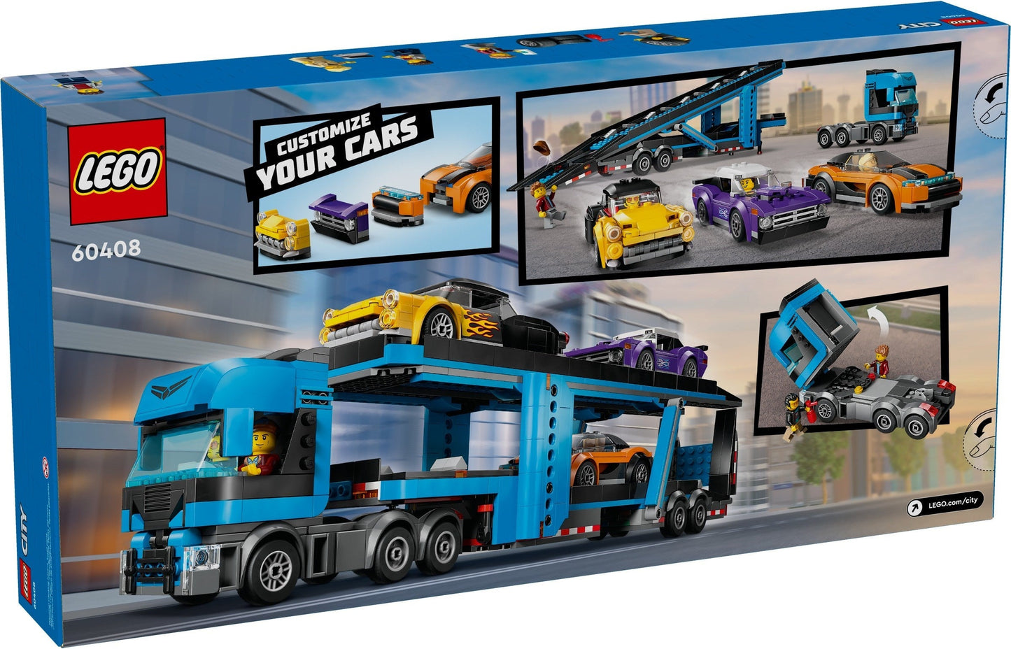 LEGO City Car Transporter Truck with Sports Cars 60407