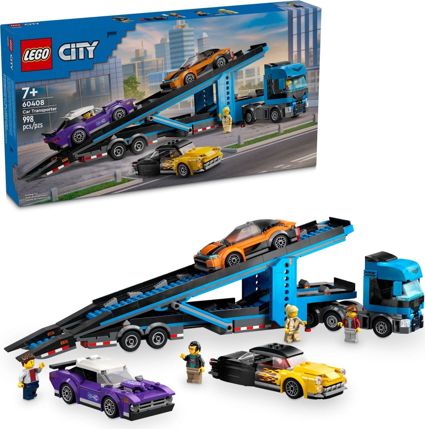 LEGO City Car Transporter Truck with Sports Cars 60407