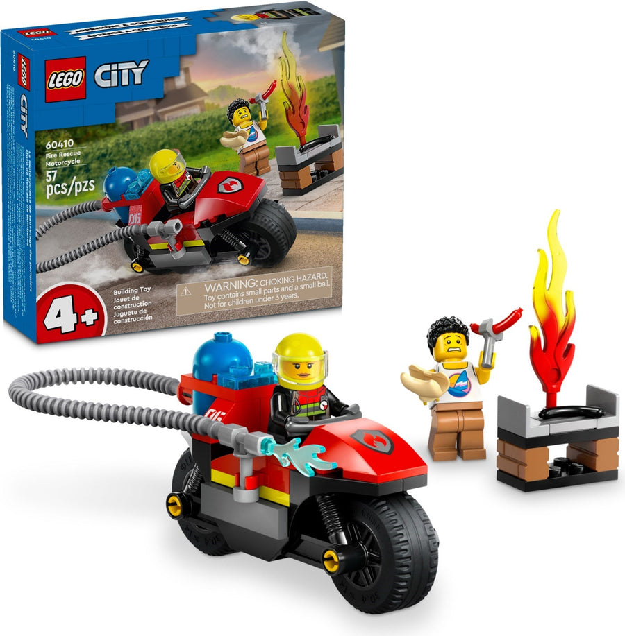 LEGO City Fire Rescue Motorcycle 60410 - SuperSaverAU - view 1