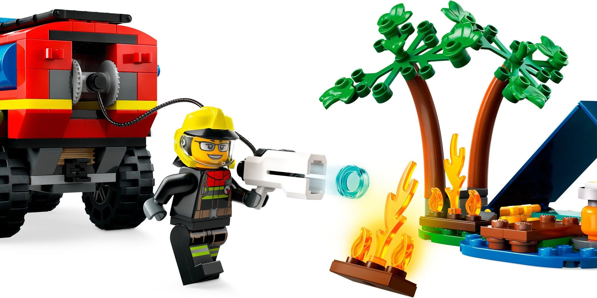 LEGO City Series 60412 4x4 Fire Truck with Rescue Boat- Auzzi Store