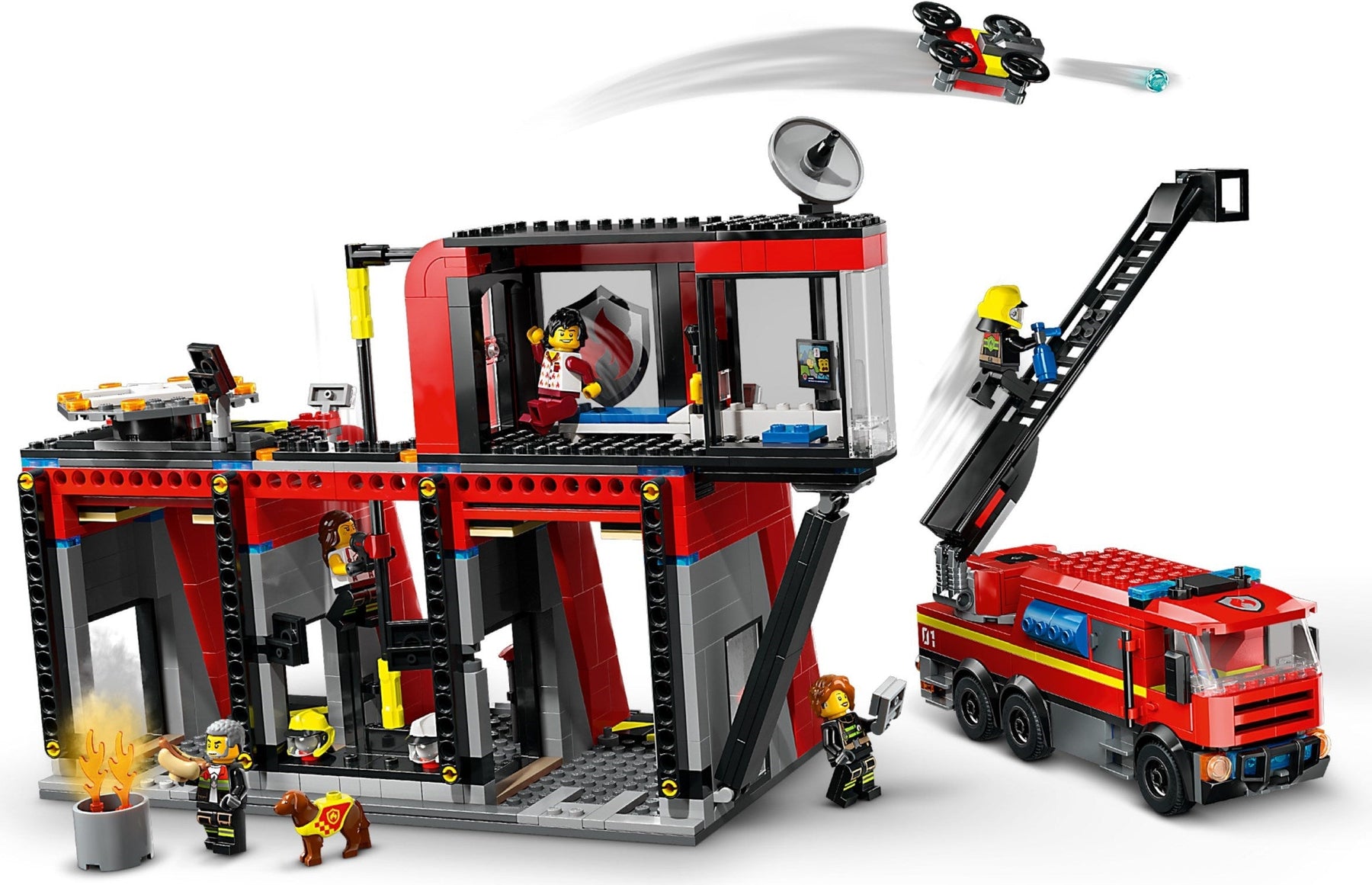LEGO City Series 60414 Fire Station with Fire Truck- Auzzi Store