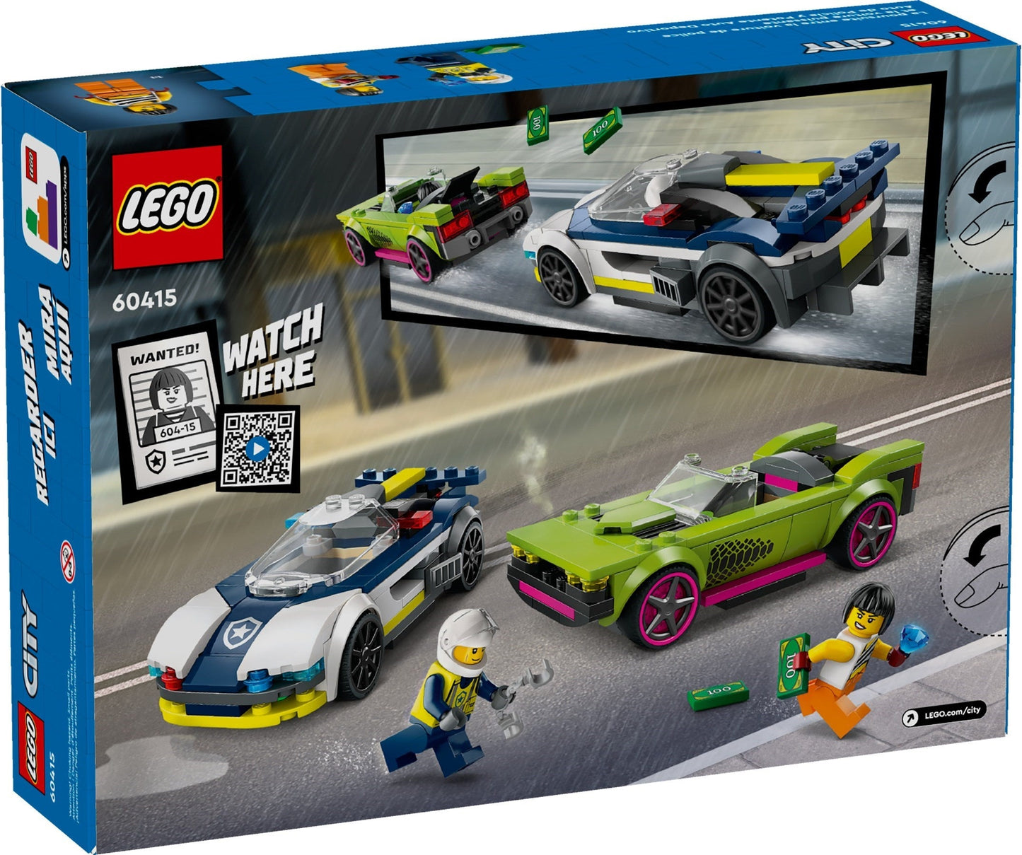 LEGO City Police Car and Muscle Car Chase 60415