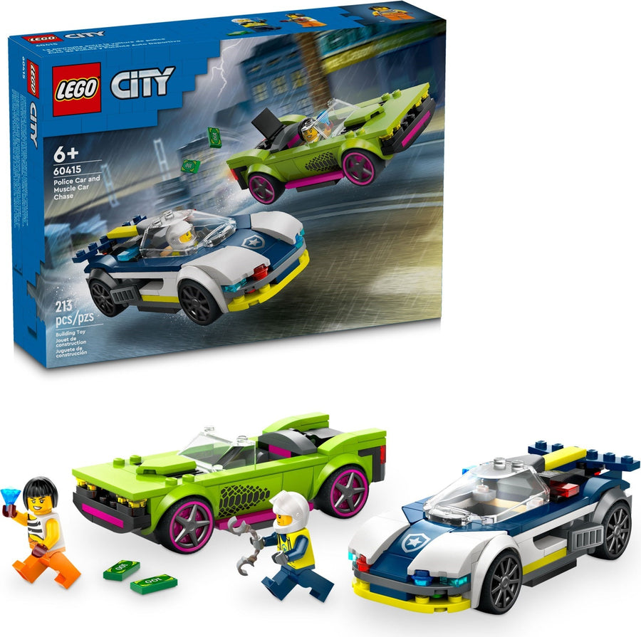 LEGO City Police Car and Muscle Car Chase 60415 - SuperSaverAU - view 1