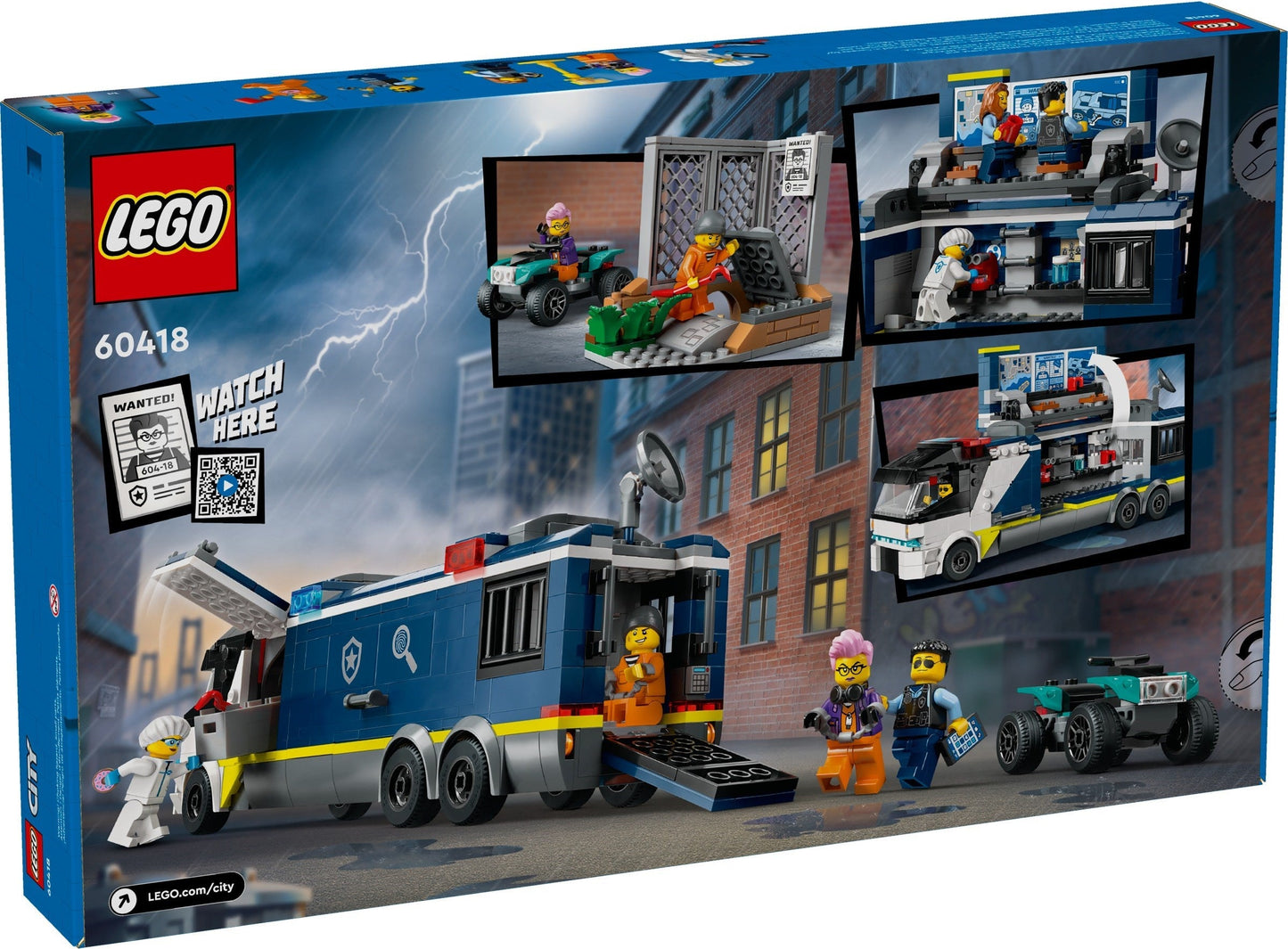 LEGO City Series 60418 Police Mobile Crime Lab Truck- Auzzi Store