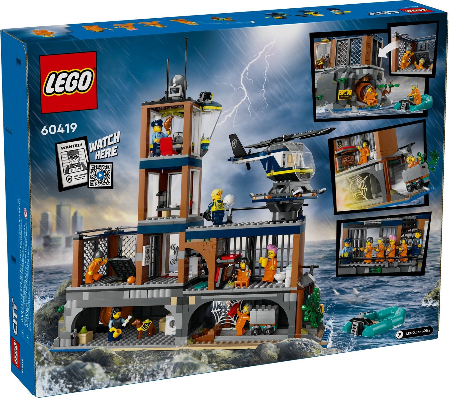 LEGO City Series 60419 Police Prison Island- Auzzi Store
