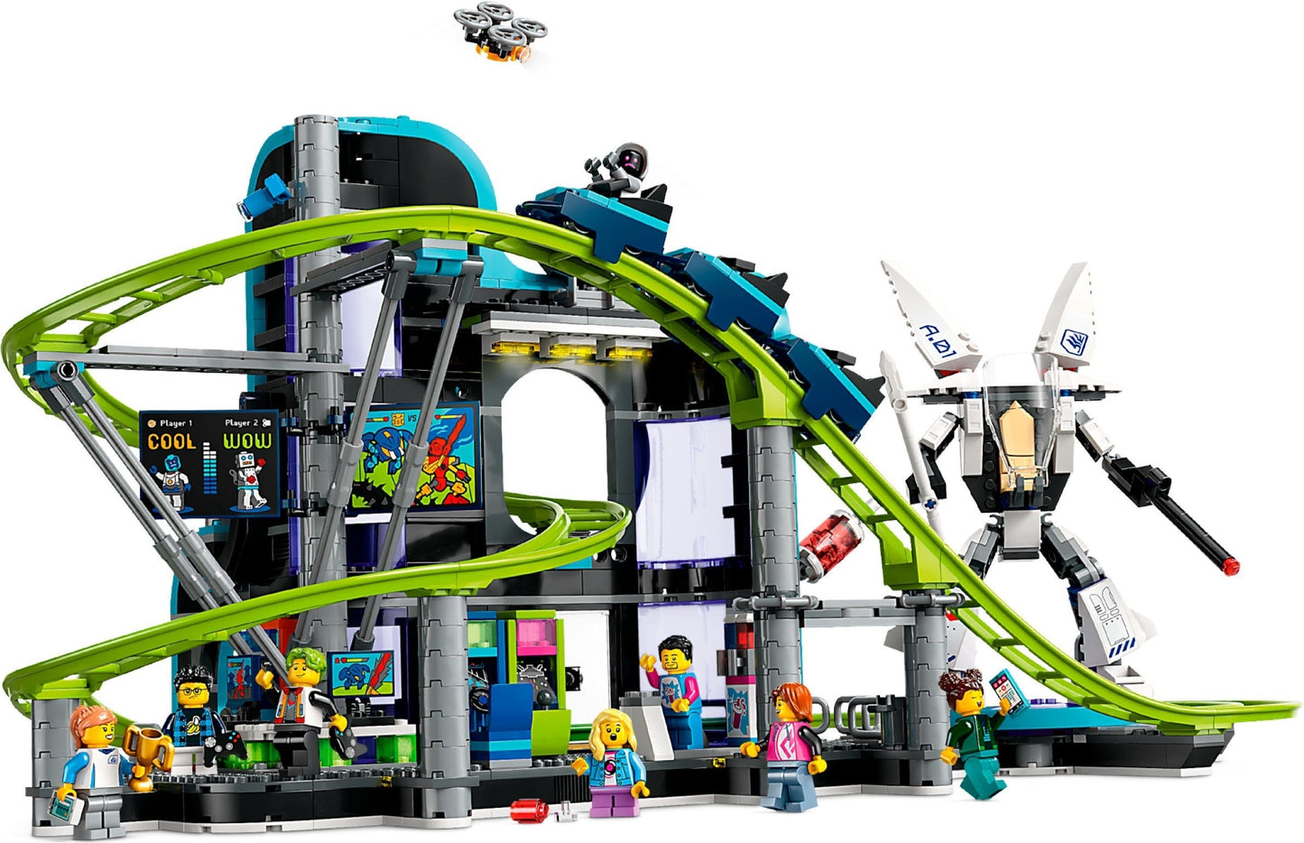 LEGO City 60421 Robot World Roller-Coaster Park- Auzzi Store