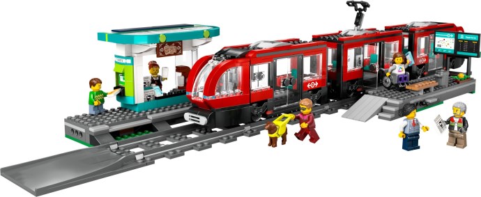 LEGO CITY 60423 Downtown Streetcar and Station - SuperSaverAU - view 1