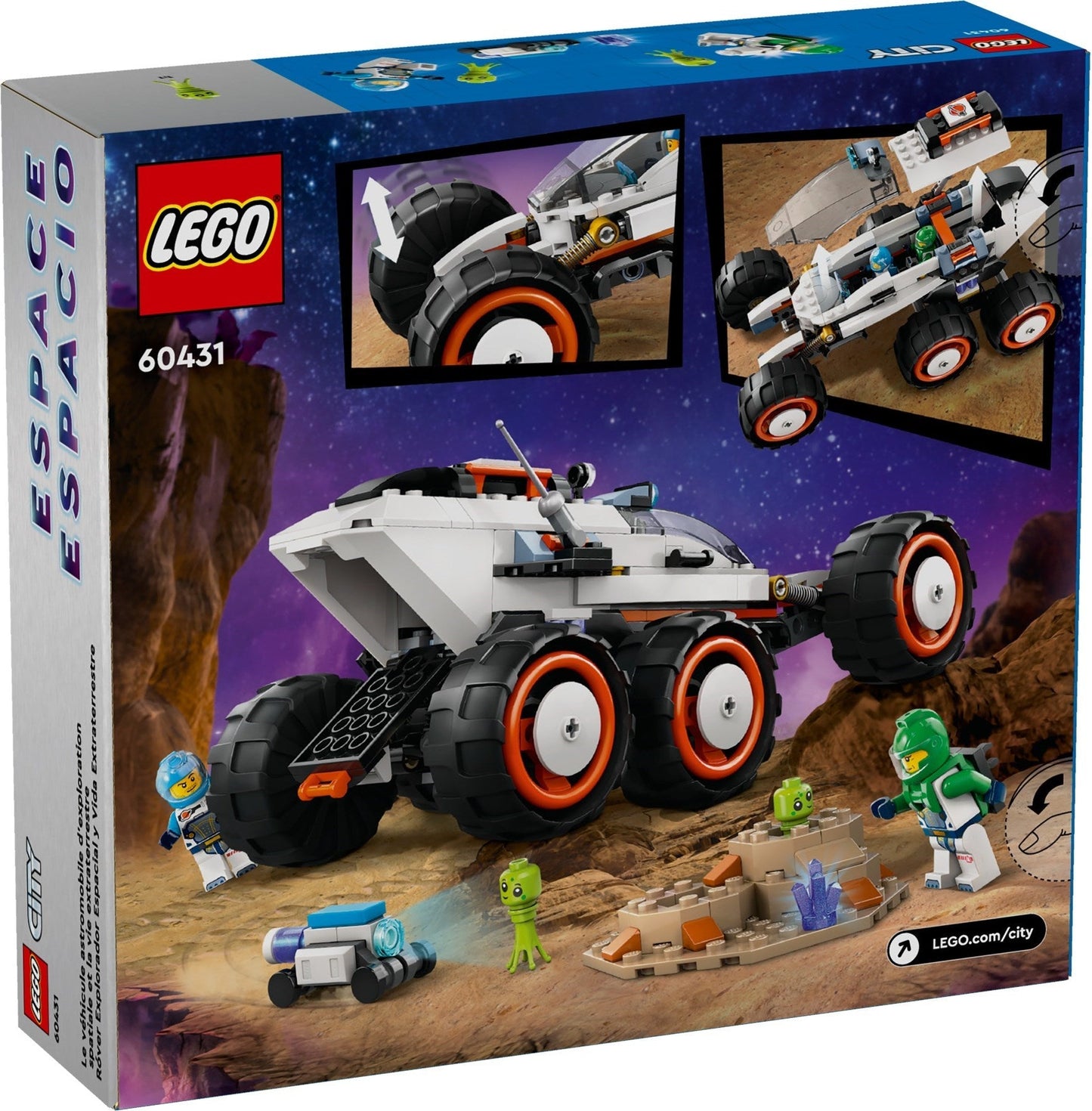 LEGO City Series 60431 Space Explorer Rover and Alien Life- Auzzi Store