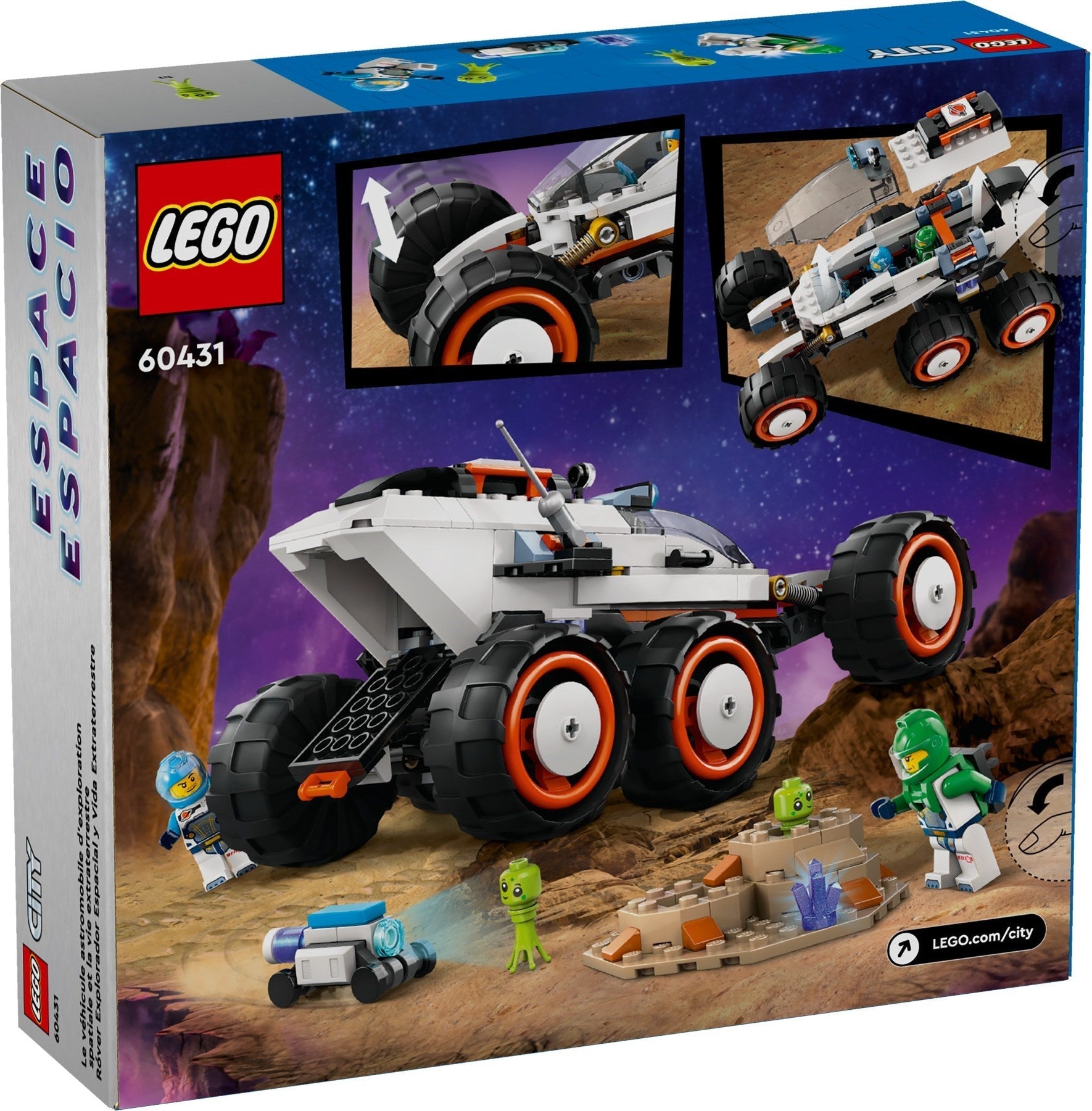 LEGO City Series 60431 Space Explorer Rover and Alien Life- Auzzi Store