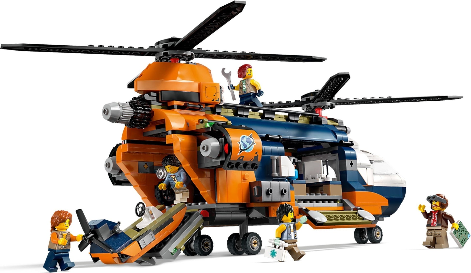 LEGO City Series 60437 Jungle Explorer Helicopter at Base Camp- Auzzi Store