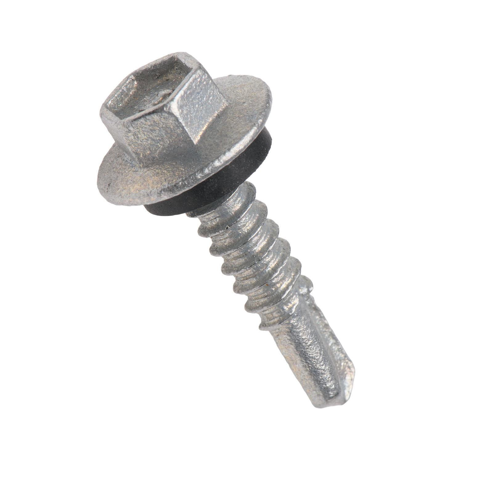 Buildex 12G x 25mm Class 4 Metal Cladding Hex Head TEKS Screws with Seal, 10 Pack