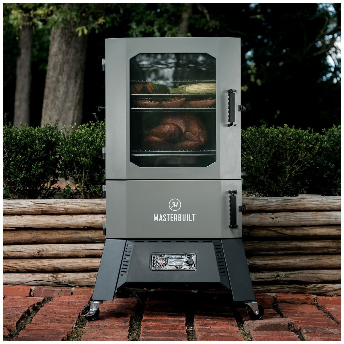 Masterbuilt 40 Inch Digital Charcoal Smoker - Four Racks, WiFi and Bluetooth Control - MB20061321