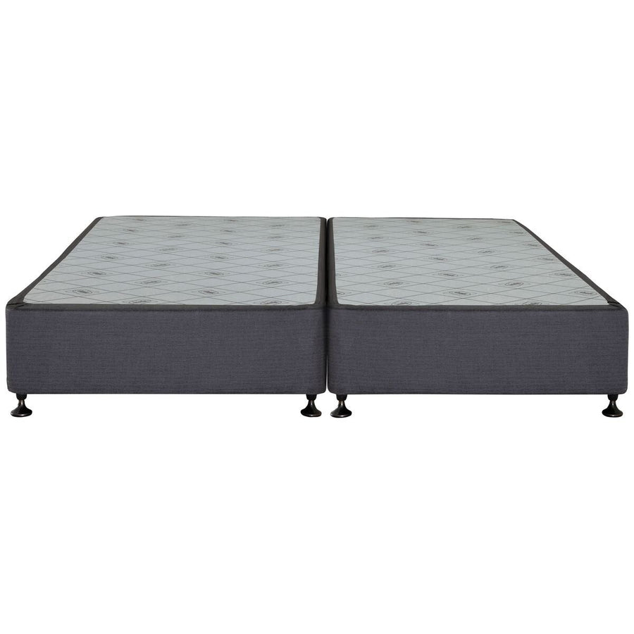 Sealy Posturepedic Split Super King Bed Base - Black - Pine Timber and Steel Frame - PPB-BLK-SSK